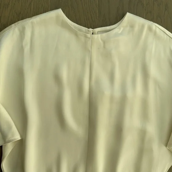 Reformation ESMEE White Ivory Silk Maxi Dress Wedding Long Sleeve with Tags - 2 - Picture 7 of 13